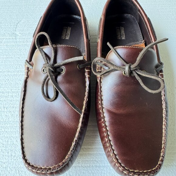 Johnston & Murphy Hardiman Men's Size 9.5 M Moccasins Brown Driving Shoes - Picture 2 of 9